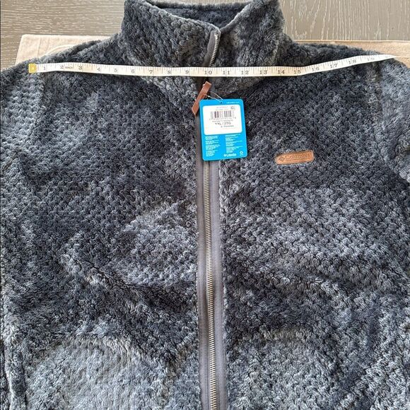 Columbia Gray Warm Sherpa Fleece Jacket Performance Outdoors Women’s Sz XXL NWT - Picture 3 of 16